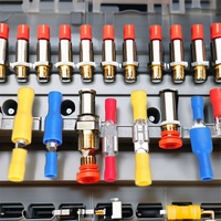 280 pièces ensemble cosses de câble assorties en laiton isolé connecteurs de fil électrique bornes à sertir pour automobile plat femelle mâle fil