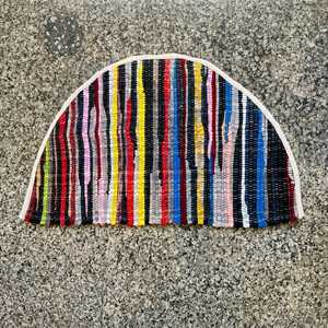 Alfombra Chindi de Algodón Tejida a Mano Multicolor con Forma de Media Luna para Entrada, Dormitorio, Cocina, Baño y Decoración de Puertas - Product Image 2