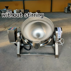 50 đến 1000 lít Điện trọng ấm gas sưởi ấm đôi hơi nước công nghiệp nấu ăn nồi cho thịt và gạo Điều kiện Mới - Product Image 4