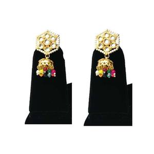 Luxury Inspired Drop Earrings with Bead Embellishment and Durable Alloy Base for Wedding and Party Wear - Product Image 6
