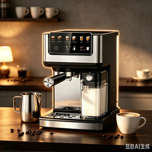 เครื่องชงกาแฟเอสเพรสโซ่เชิงพาณิชย์ EU 2.0 ลิตร น้ำ 500 มล. นม  เครื่องทำกาแฟอัจฉริยะ ปั๊ม 15 บาร์  ฟองนมละเอียด - Product Image 3