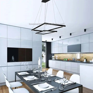 クリエイティブアルミニウム長方形<span class=keywords><strong>LED</strong></span>ペンダントライトドロップライトSMDシャンデリア<span class=keywords><strong>LED</strong></span>吊り下げ式照明器具プロジェクトホテル用に調整可能 - Product Image 4