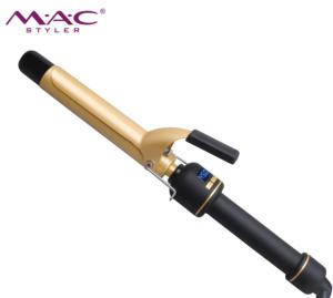 Plancha rizadora de <span class=keywords><strong>pelo</strong></span> de cerámica para uso en el hogar, rizador de <span class=keywords><strong>pelo</strong></span> profesional de 1,25 pulgadas con ondas, de marca privada, venta al por mayor - Product Image 4