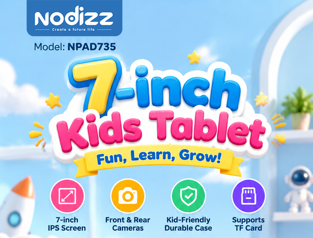 Npad735 Smart 7 Inch Kids Tablet PC Android MTK WiFi 4G Educational Learning Apps Drop Proof Cover Children Tablet