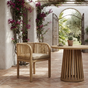 Silla de Comedor Elena con Cojín, Silla de Comedor Moderna Tapizada en Madera Maciza para el Hogar y Restaurantes - Product Image 4