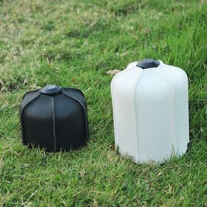 Étui de protection cylindrique en cuir PU pour bouteille de gaz 450G, équipement de cuisson, fournitures de pique-nique en plein air - Product Image 6