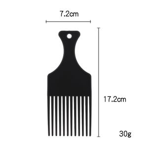 Custom Logo Plastic Antistatic Hair Styling <b>Comb</b> Black Barber <b>Comb</b> High Quality Hair Pick Afro <b>Comb</b> - Product Image 4