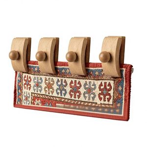 Cross-border solid wood blanket <b>clips</b>, bedroom wall-mounted <b>clips</b>, quilt storage <b>clips</b>, wooden wall <b>hooks</b>, coat racks. - Product Image 5