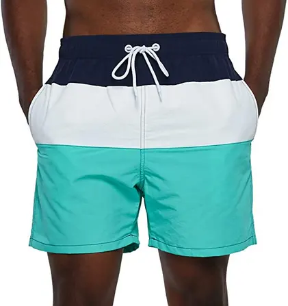กางเกงขาสั้นใส่วิ่งชายหาดสำหรับผู้ชาย,กางเกงขาสั้นชายหาดสีเปลี่ยนไซส์ใหญ่พิเศษสำหรับใส่เล่นเซิร์ฟฟิตเนสเหงื่อออกตามสั่ง