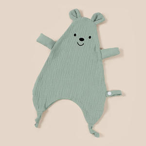 تخفيضات هائلة على بطانيات دببة حيوانات فائقة النعومة ولطيفة للأطفال الصغار لعبة أمنية لحديثي الولادة - Product Image 4