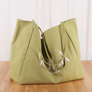 Wholesale Eco-friendly Oversized Fashion <b>Reusable</b> Cotton Canvas Tote <b>Bags</b> Custom Printed Logos Recyclable Design CE Certified - Product Image 2