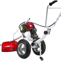 Tondeuse rotative à essence 4 temps de qualité industrielle 52cc Motoculteur de jardin multifonctionnel et machine à creuser pour verger, pelouse et jardin