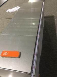 Porte de cuisine sur mesure Foshan, couleur RAL, design de porte de cuisine, forme cannelée, armoires de cuisine intelligentes avec îlot pour appartement et villa - Product Image 2