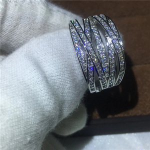 Anello da Cocktail Q232 da Donna con Strass e Pietre Rotonde, Gioielli di Moda con Pietre Sintetiche - Product Image 6