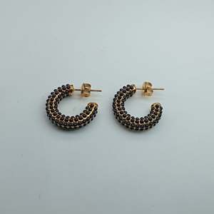 Pendientes de Moda, Acero Inoxidable 316L, Baño de Oro PVD, Joyería Sostenible y Resistente - Product Image 1