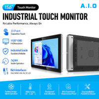Panel PC Industrial de Marco Abierto de 7 a 32 Pulgadas, Táctil Capacitivo Integrado VESA, Kiosco Todo en Uno, Máquina Expendedora de Autoservicio, IP65