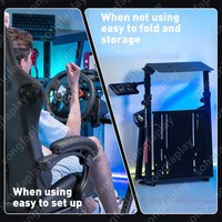 Simulateur de course pliable Songfa en PVC durable et écologique avec support de volant réglable