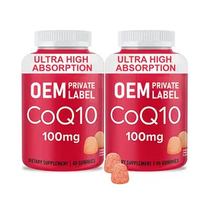 Hot Selling OEM CoQ10 Supplement Delicious Gummies Support Heart Health,Improve Immunity Vegan,Gluten-Free,Ultra High Absorption