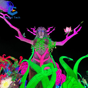 أو فوانيس أسماك للعرض في الهواء الطلق احتفالات المهرجانات الصينية المصنوعات أضواء الحيوانات الأسماك الجذابة - Product Image 6