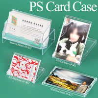 SUNSHING - Funda Transparente para Tarjetas de Identificación, Estuche para Tarjetas de Regalo de PP, Porta Tarjetas de Visita Premium, Caja de Almacenamiento para Tarjetas de Membresía VIP OEM ODM