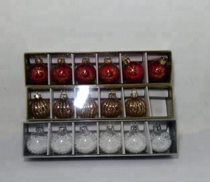 Personalized custom cheap mini giant snowball Christmas glass set - Product Image 5