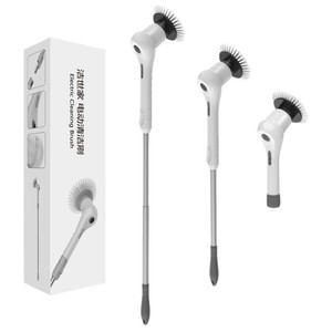 Brosse de nettoyage électrique multifonctionnelle à long manche réglable, outil de nettoyage télescopique étanche pour usage domestique - Product Image 1