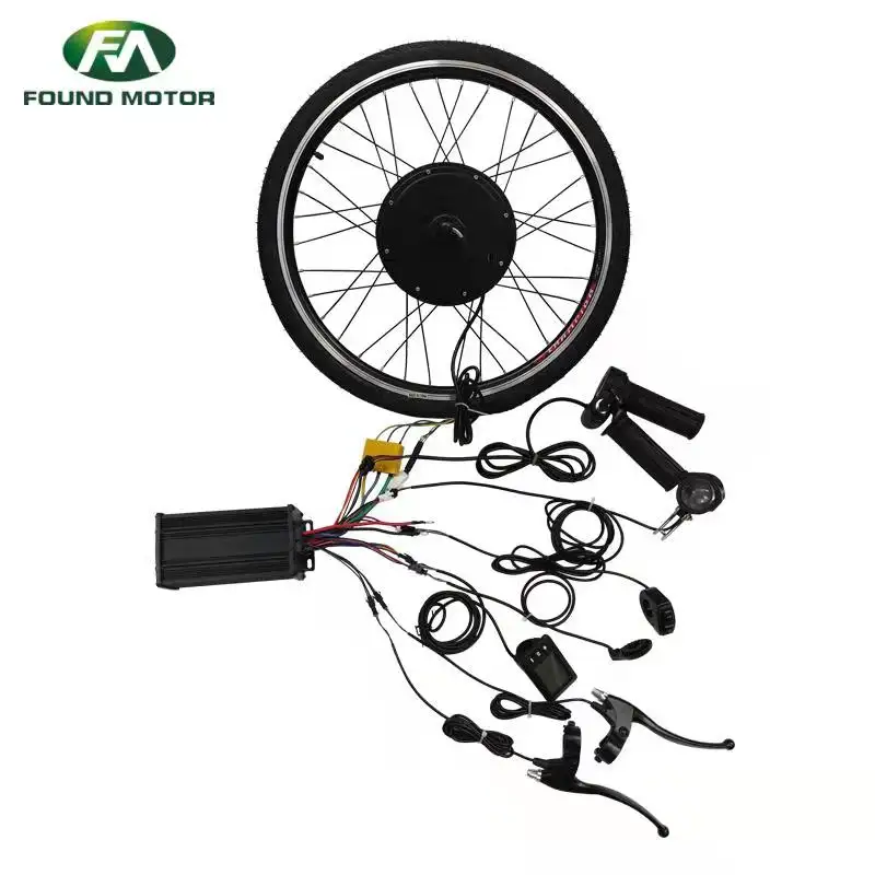 Encontrado motor 48v 1000w bicicleta elétrica kit de conversão dianteira/traseira