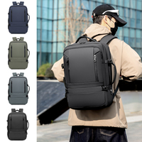 Sac à dos de voyage pour ordinateur portable, étudiant, professionnel, multifonctionnel, imperméable, grande capacité, extensible, avec logo personnalisé et port USB de charge