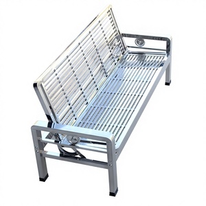 Folding &amp; Durable Flip Stainless Steel <strong>Sofa</strong> <strong>Bed</strong> for Home Decor Office Hotels Restaurant Cafe Living Room <strong>Outdoor</strong> Furniture <strong>Sofa</strong> - Product Image 1