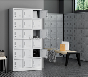 Casier en acier à 18 portes, armoire de rangement personnalisée en acier laminé à froid de 0,6 mm, revêtement en poudre écologique, serrure à clé pour salle de sport et hôpital - Product Image 6