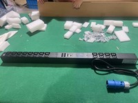 Rak PDU Universal Densitas Tinggi 1U/0U 16A Soket Schuko USA C13 Dapat Disesuaikan Saklar Pintar Proteksi Lonjakan Arus Remote IP