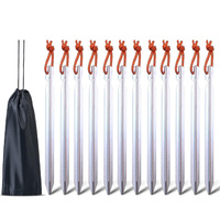 Piquets de tente en aluminium 7050, 7 pouces, accessoires de camping, piquets de sol en métal légers
