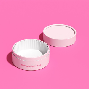Cilindro de Papel Kraft para Alimentos, Personalizado <span class=keywords><strong>al</strong></span> por Mayor, para Empacar Pasteles, Postres, Caja de Cartón Cilíndrica, Envase para Pastel de Queso - Product Image 2