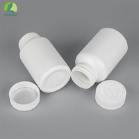 Flacon pharmaceutique en HDPE blanc de 80 ml, 100 ml, 120 ml, 150 ml avec bouchon de sécurité à pression et à rotation pour le stockage de médicaments solides, comprimés et capsules