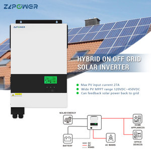 Inversores Solares Híbridos Estándar de EE. UU. de 3KW, 5KW, 5.5KW, Bifásicos de 120v/240v para Sistemas de Energía Solar - Product Image 3