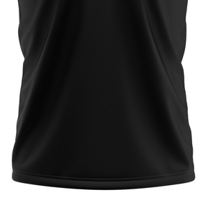 Maillot de football classique noir et gris respirant 100 % polyester à col boutonné pour l'été, idéal pour l'absorption de la transpiration et les équipes sportives. - Product Image 5