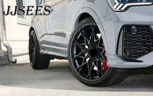 Ruedas Forjadas JJSEES en Negro Brillante de 17" 18" 19" 20" 21" 5x100 5x105 5x108 5x110 5x112 PCD para <span class=keywords><strong>BMW</strong></span> <span class=keywords><strong>Serie</strong></span> <span class=keywords><strong>3</strong></span> M2 M3 M4 <span class=keywords><strong>E46</strong></span> F15 F30 - Product Image 4