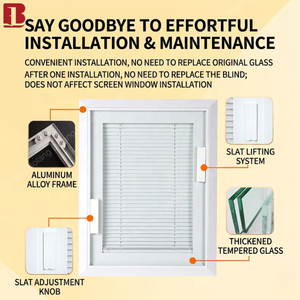 Persianas Integradas Bolang de Fácil Instalación, Persianas Magnéticas Manuales de Aluminio para Ventanas, Persianas Entre Vidrios Aislantes, Persianas Dentro del Vidrio - Product Image 2