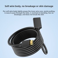 Câble d'extension HDTV mâle-femelle 2.0 4K ultra long avec conducteur en acier plaqué cuivre pour TV, PC, moniteur, projecteur, accessoires informatiques