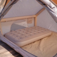 Tentes de camping gonflables portables imperméables de haute qualité en tissu Oxford 210D pour 5-6 personnes, adaptées aux quatre saisons, vente en gros