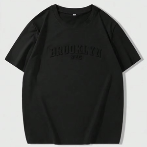 เสื้อยืดคอกลมแขนสั้นผู้ชาย พิมพ์ลายตัวอักษร มีจำหน่ายจากโรงงานเสื้อผ้า สามารถปรับแต่งได้ F10 - Product Image 1