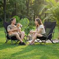 Chaise de plage pliante en acier pour l'extérieur, ensemble table et chaise de pique-nique portable Sea-Dog, mobilier de loisirs et de pêche à siège bas pour l'extérieur