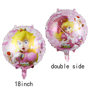 Nouveau ballon en aluminium de la princesse Peach de <span class=keywords><strong>Mario</strong></span> pour la décoration de fête d'anniversaire des enfants, vente en gros - Product Image 5