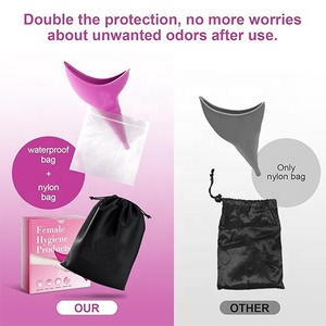 Dispositivo de Micción Femenino NZMAN, Urinario Femenino Reutilizable de Silicona, Embudo para Orinar para Mujeres que les Permite Orinar de Pie para Acampar - Product Image 4