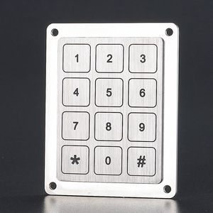 Nhà máy cung cấp IP68 USB 4x3 ma trận kim loại <span class=keywords><strong>bezel</strong></span> Bàn phím Piezo liên hệ kiểm soát truy cập bàn phím & bàn phím - Product Image 4