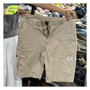 C15 pantaloni da uomo all'ingrosso usato abbigliamento uomo coreano vestiti di seconda mano parsimonioso tasche pantaloni Cargo corti - Product Image 3