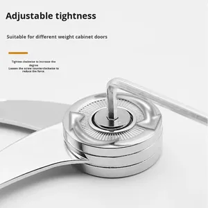 Tige de support de porte d'armoire à arrêt libre, tige télescopique hydraulique pour porte rabattable, accessoire de quincaillerie de cuisine - Product Image 1