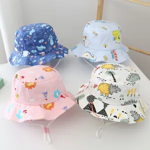 Sombrero de cubo con diseño de tiburón para niños y niñas, gorro de playa con diseño de tiburón, para piscina, con visera ancha ajustable en el océano, para verano