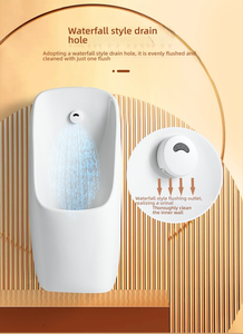 Urinoirs sans eau en céramique à montage mural, à chasse <span class=keywords><strong>d</strong></span>'eau par gravité, pour hôtels et hôpitaux, design moderne, <span class=keywords><strong>urinoir</strong></span> pour hommes - Product Image 3