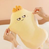 Coussin en peluche longue et douce en forme de fruit, motif couronne de mangue et visage souriant, 3 styles, pour chambre, bureau, cadeau